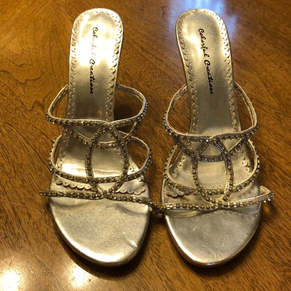 Colorful Creations Genuine Rhinestone Shoes